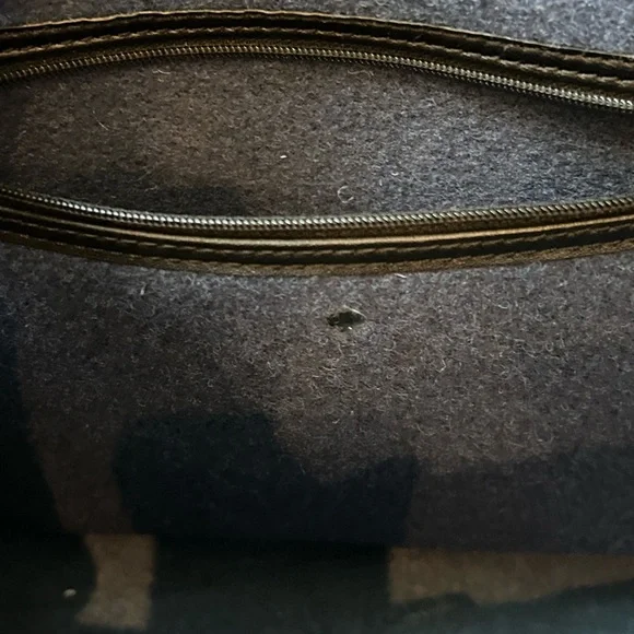 Kate Spade Navy Tote with Pink Floral Accents - Picture 4 of 8